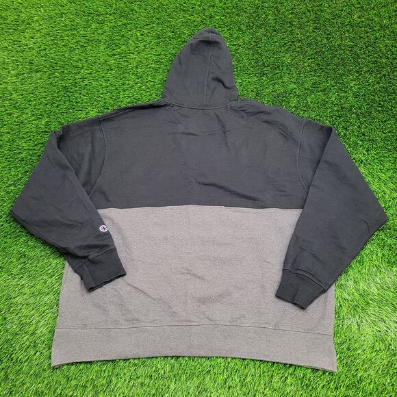 Champion Hoodie 2XL 28x28 Colorblock Two-Tone Baggy Boxy - Picture 2 of 13